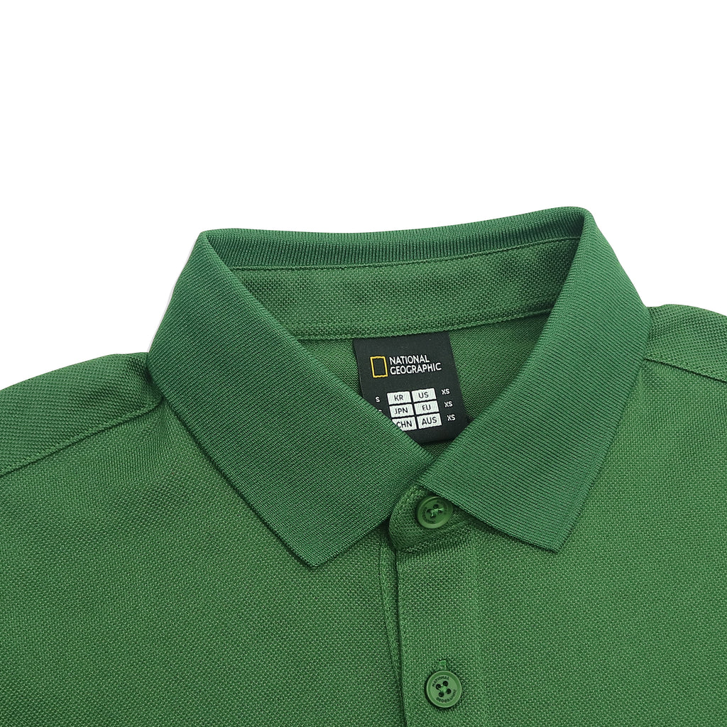 Unisex Pique Poloshirt W/ Small Logo- Pkgreen