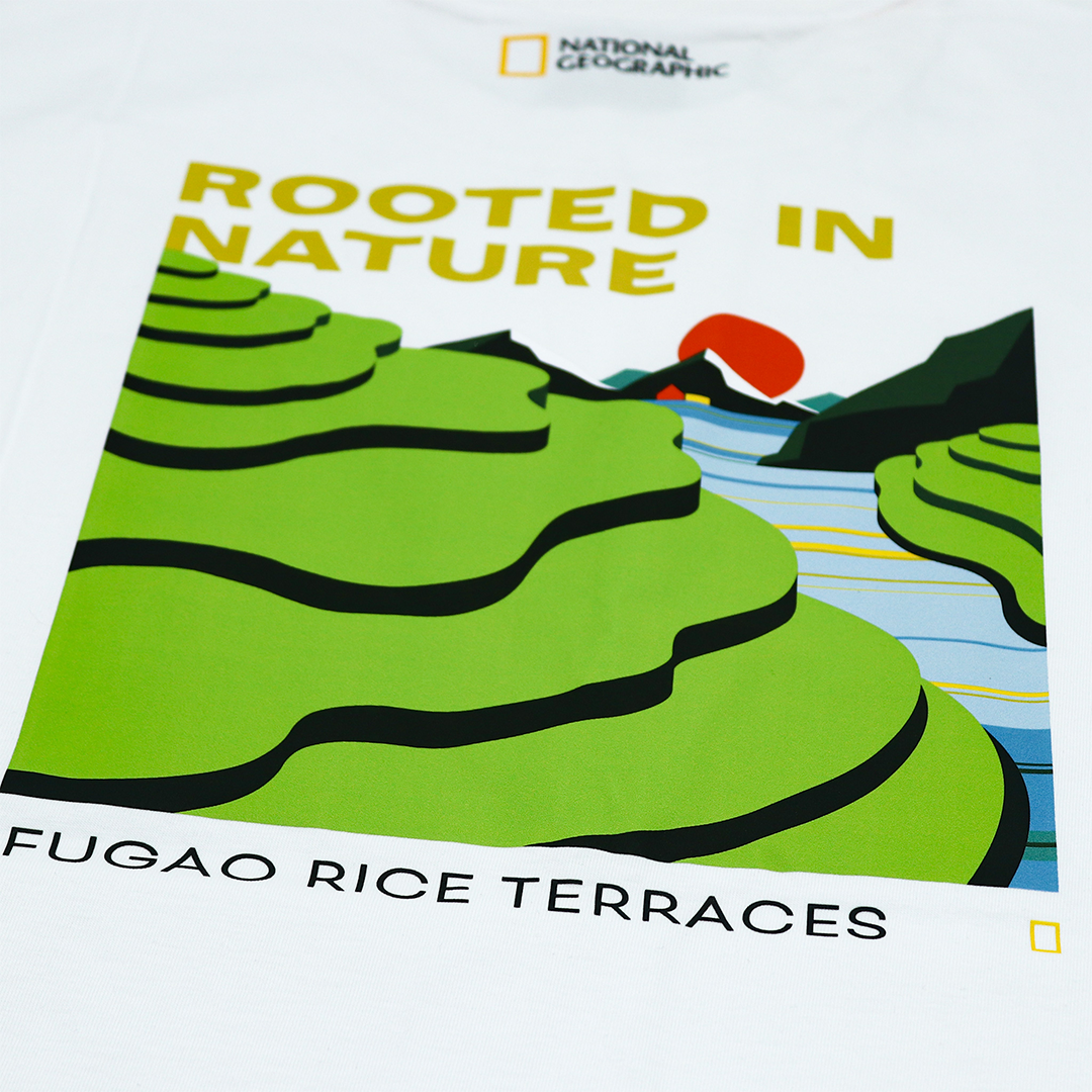 Unisex PH Exclusive Ifugao Rice Terraces Graphic T-Shirt- White
