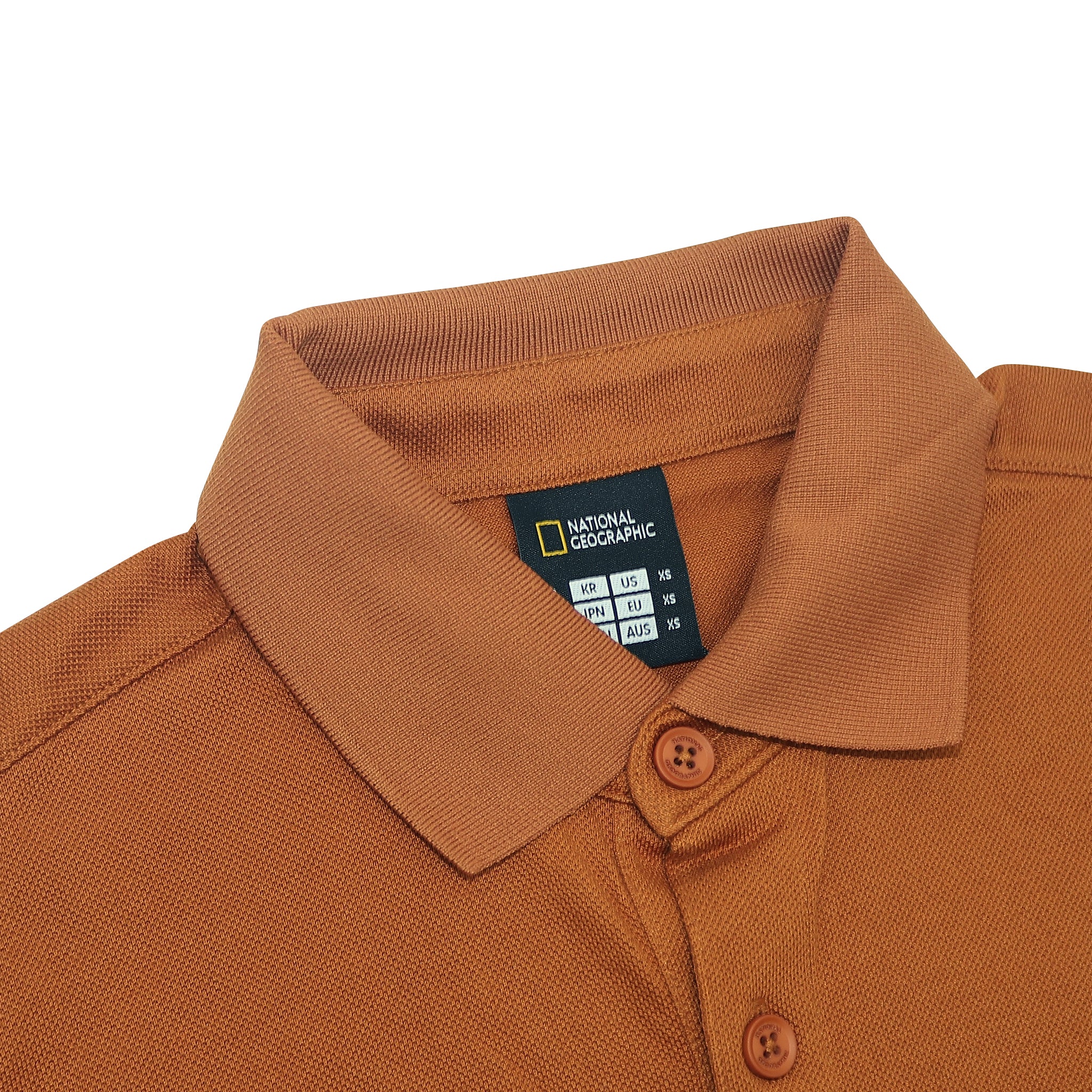 Unisex Pique Poloshirt W/ Small Logo- Camel