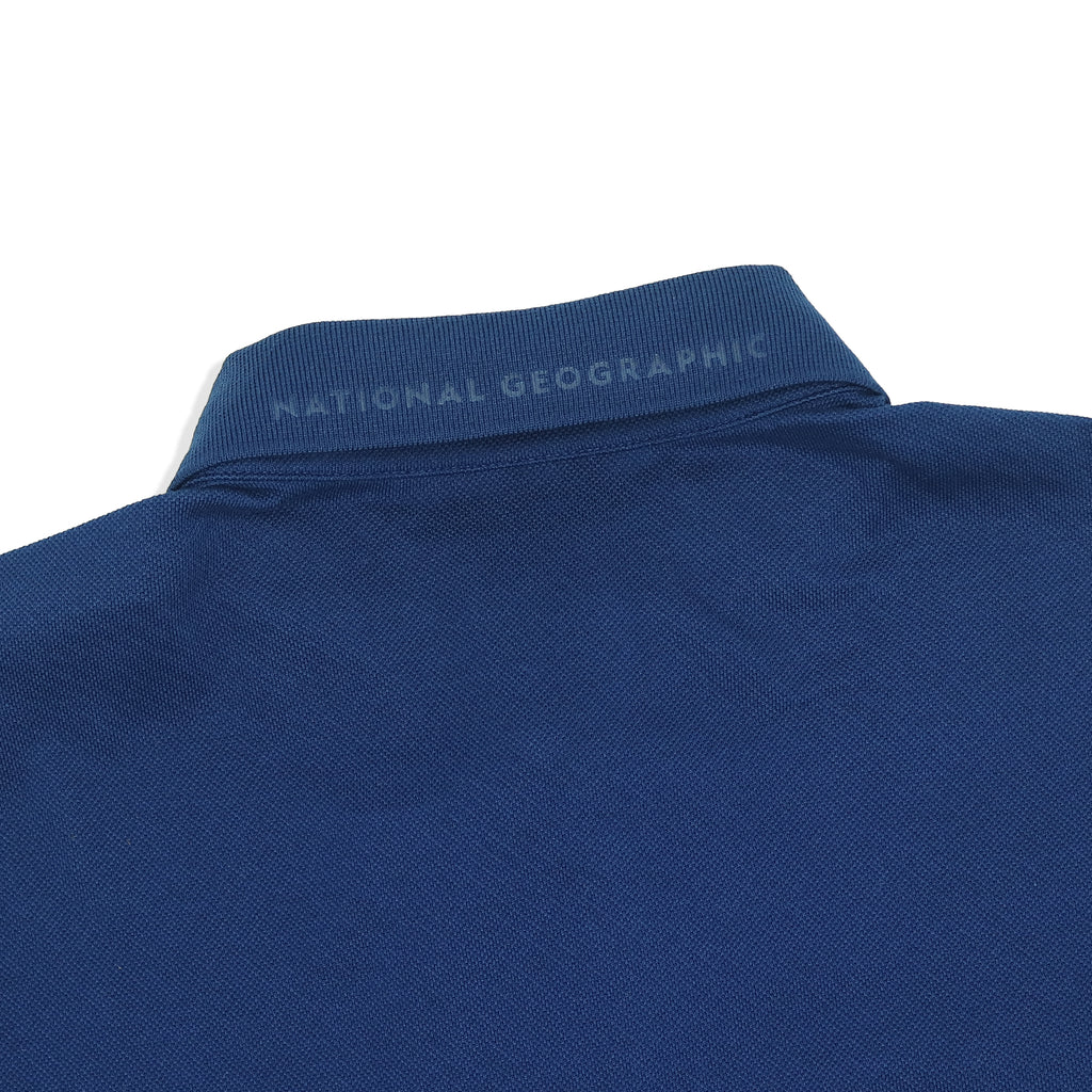 Unisex Pique Poloshirt W/ Small Logo- D/ Blue