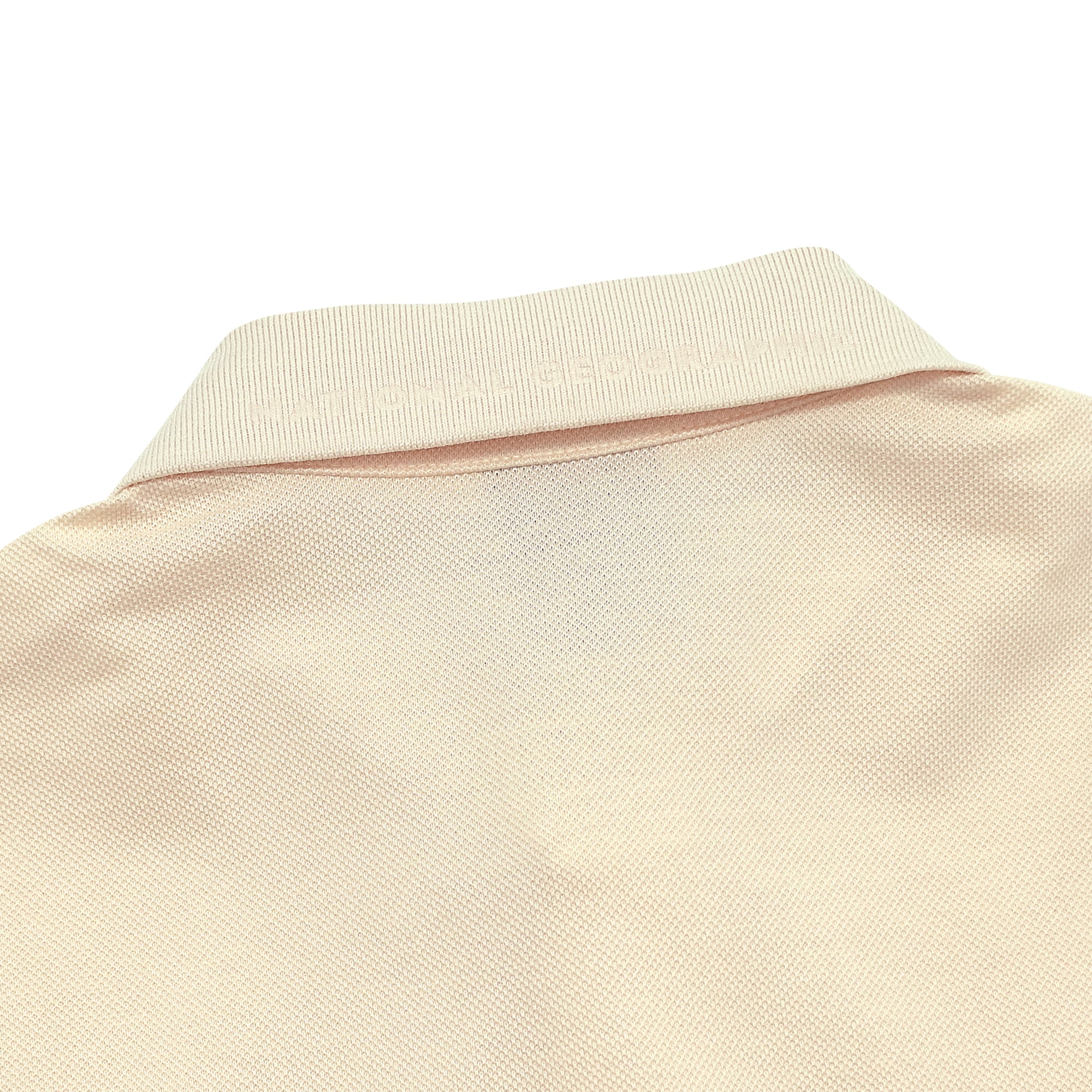 Unisex Pique Poloshirt W/ Small Logo- Crystal Beige