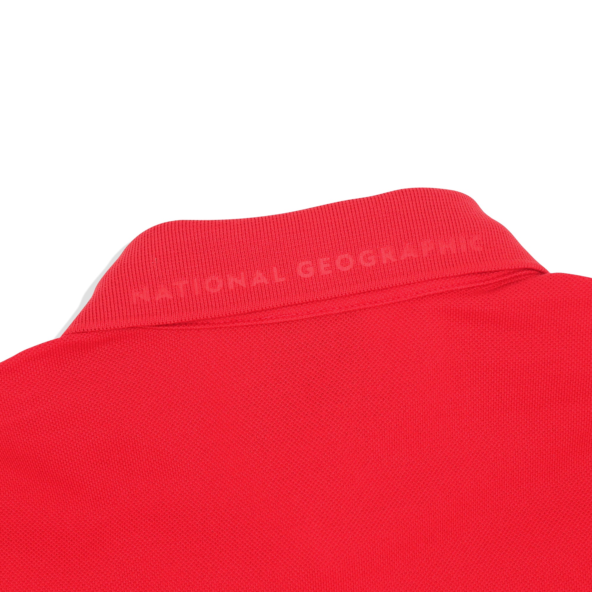 Unisex Pique Poloshirt W/ Small Logo- Aurora Red