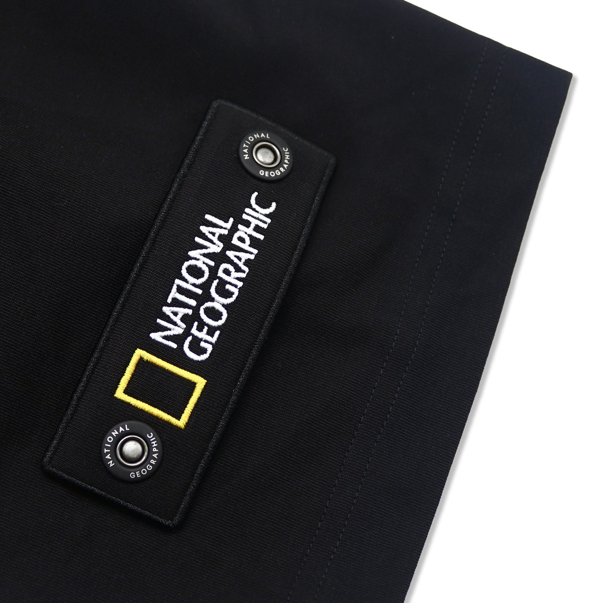 Unisex Round Neck T-shirt with Logo Patch on Sleeve