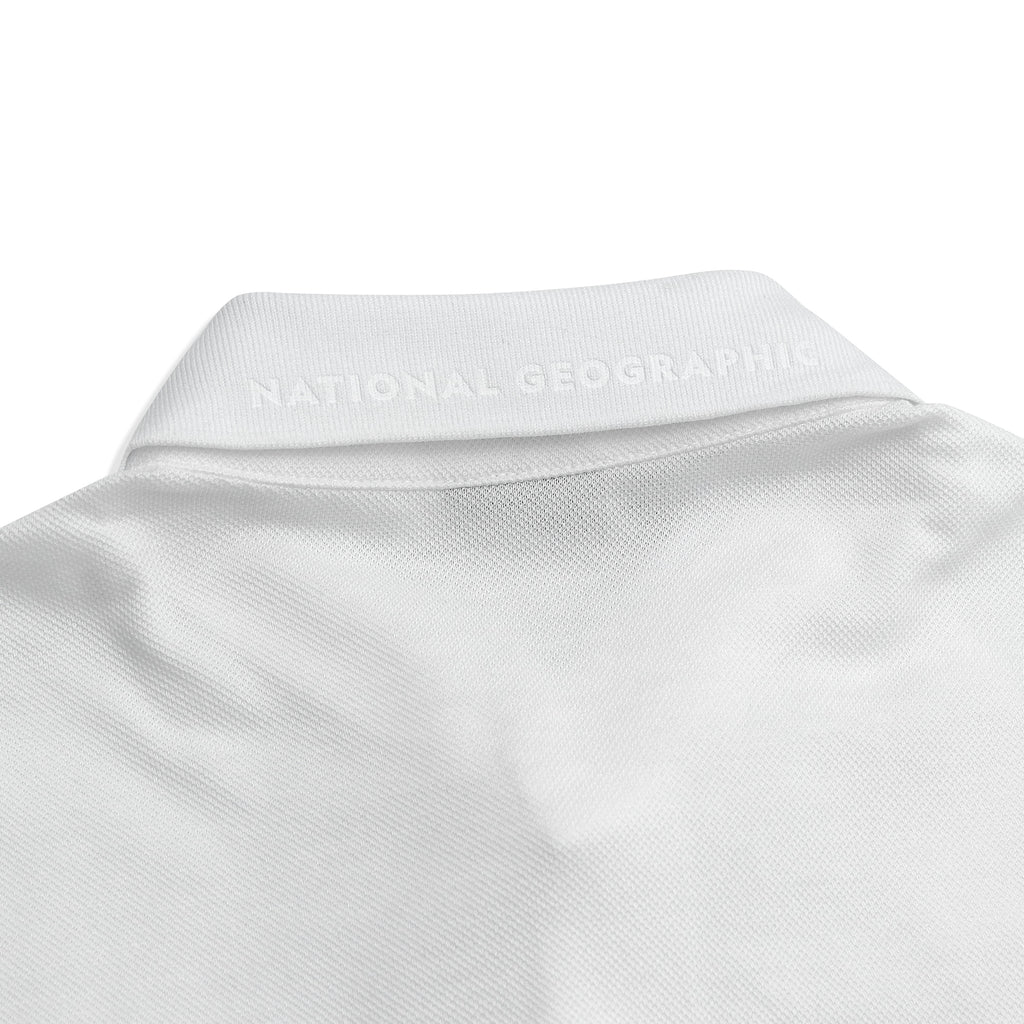Unisex Pique Poloshirt W/ Small Logo- White