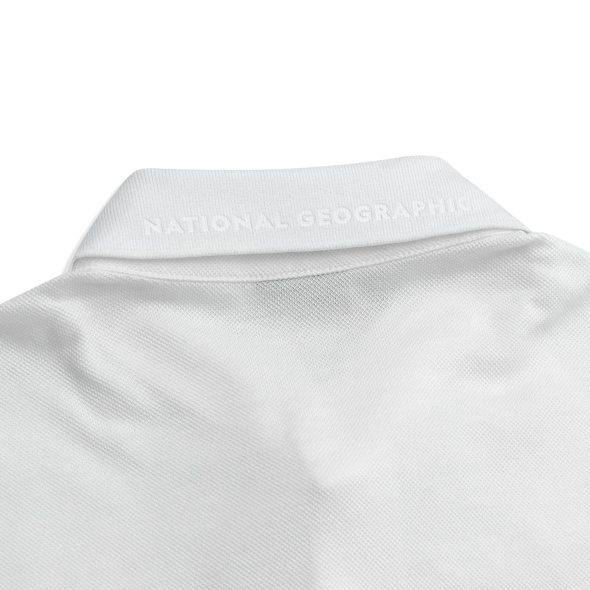 Unisex Pique Poloshirt W/ Small Logo- White