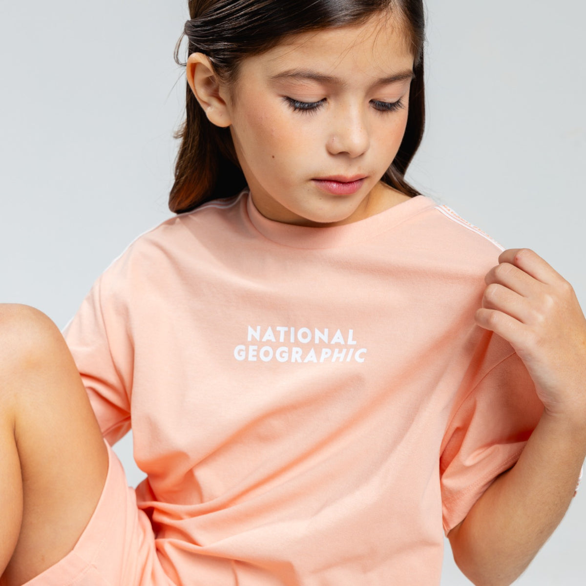 Kids T-Shirt & Shorts Set- Coral