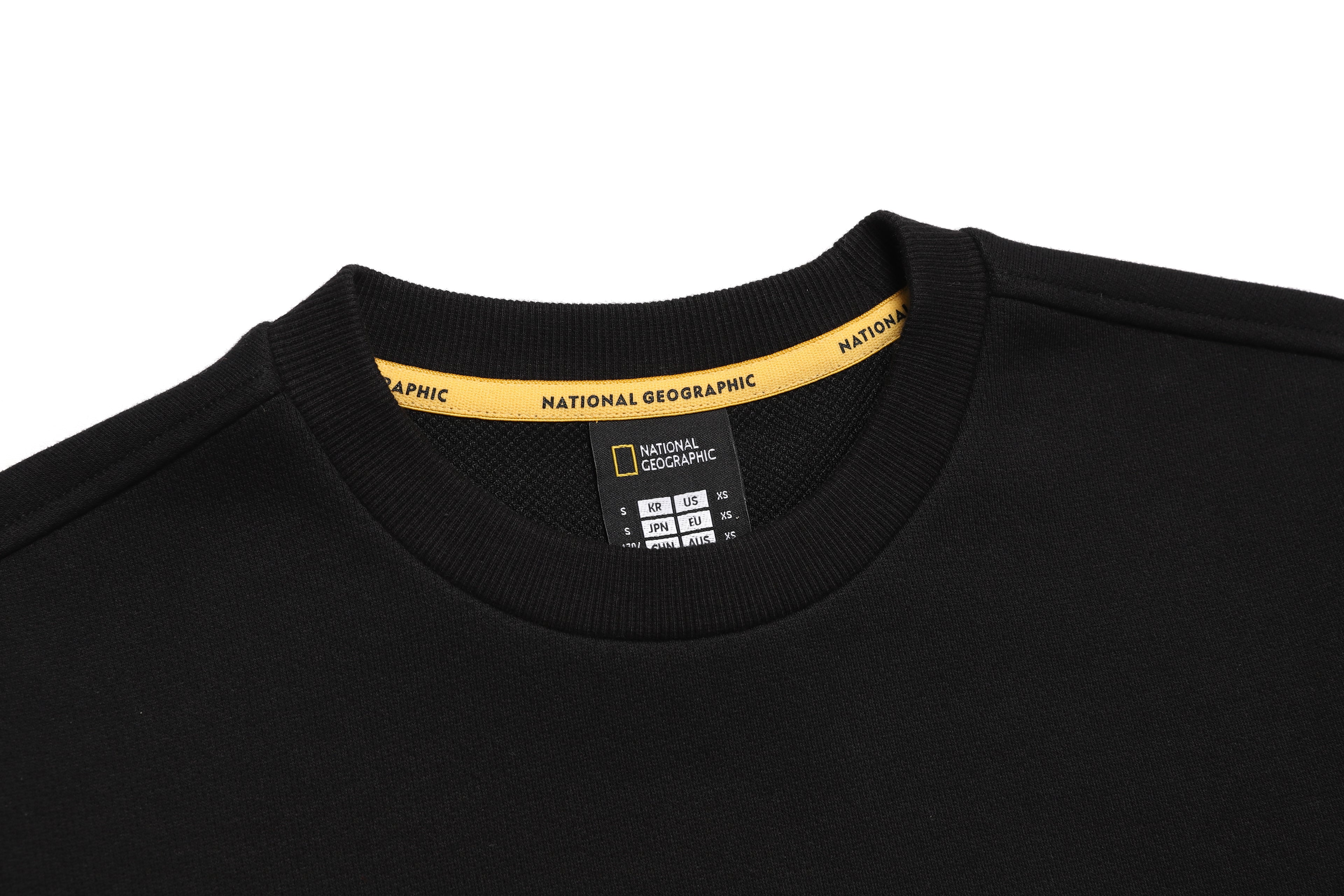 Unisex Leucos Back Side Logo Graphic Sweatshirt-Carbon Black