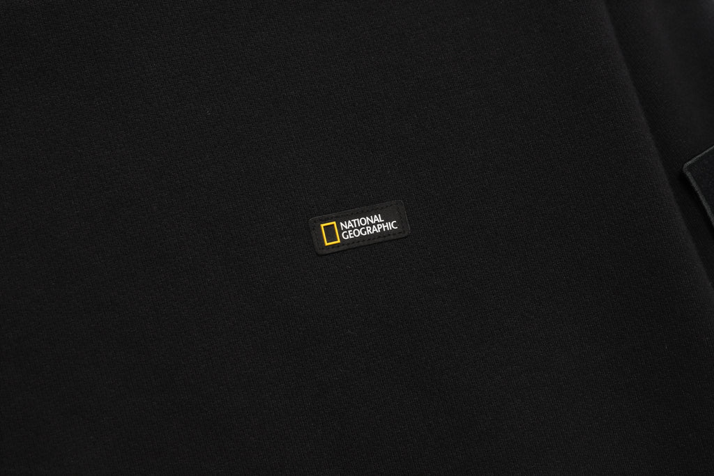 Unisex Leucos Back Side Logo Graphic Sweatshirt-Carbon Black