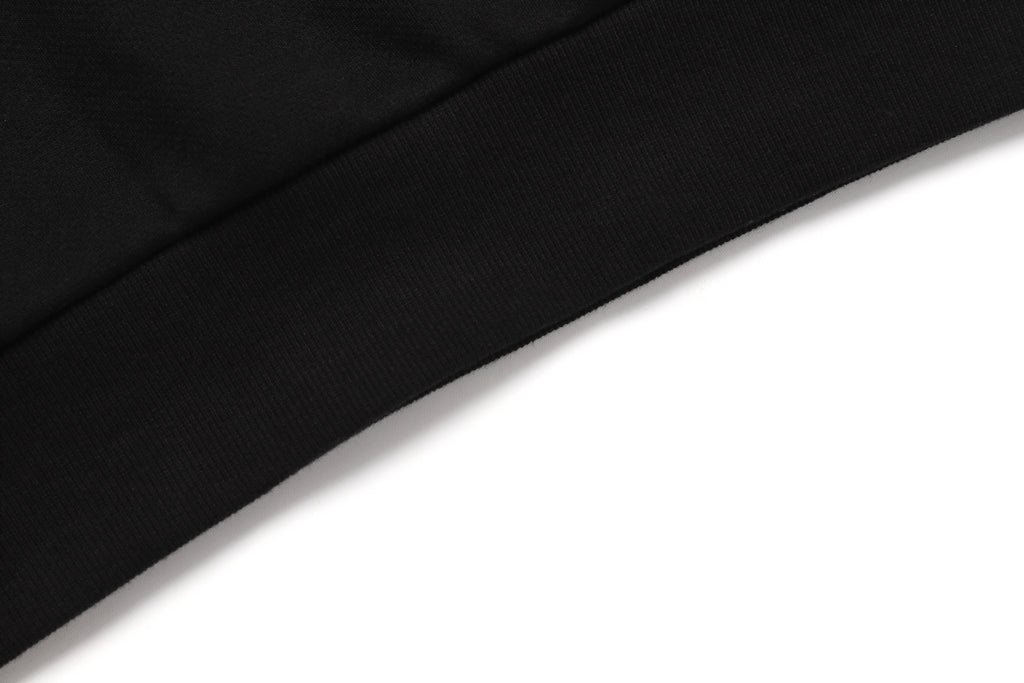 Unisex Leucos Back Side Logo Graphic Sweatshirt-Carbon Black