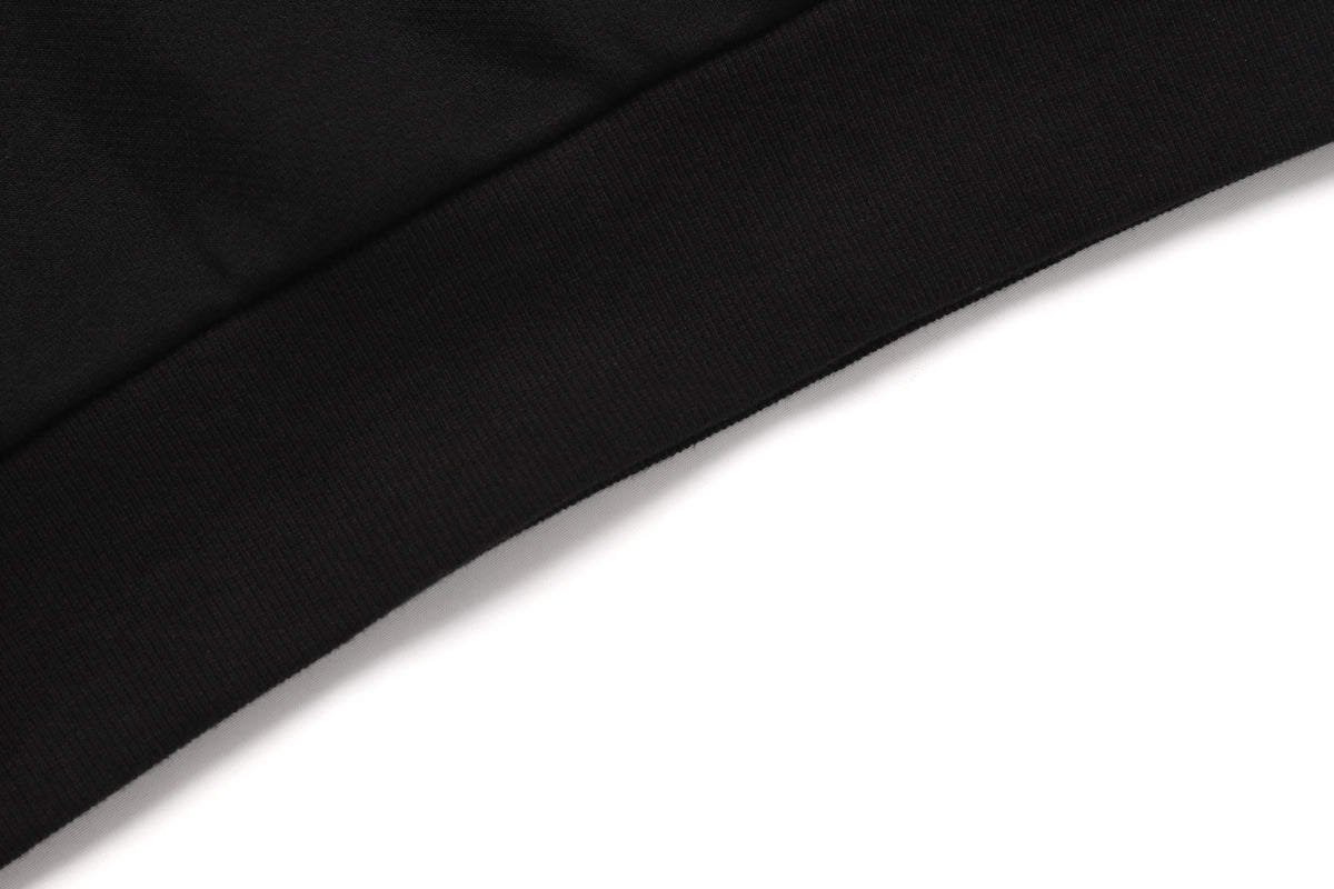 Unisex Leucos Back Side Logo Graphic Sweatshirt-Carbon Black