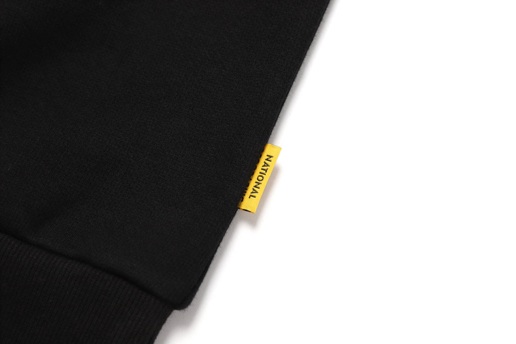 Unisex Leucos Back Side Logo Graphic Sweatshirt-Carbon Black