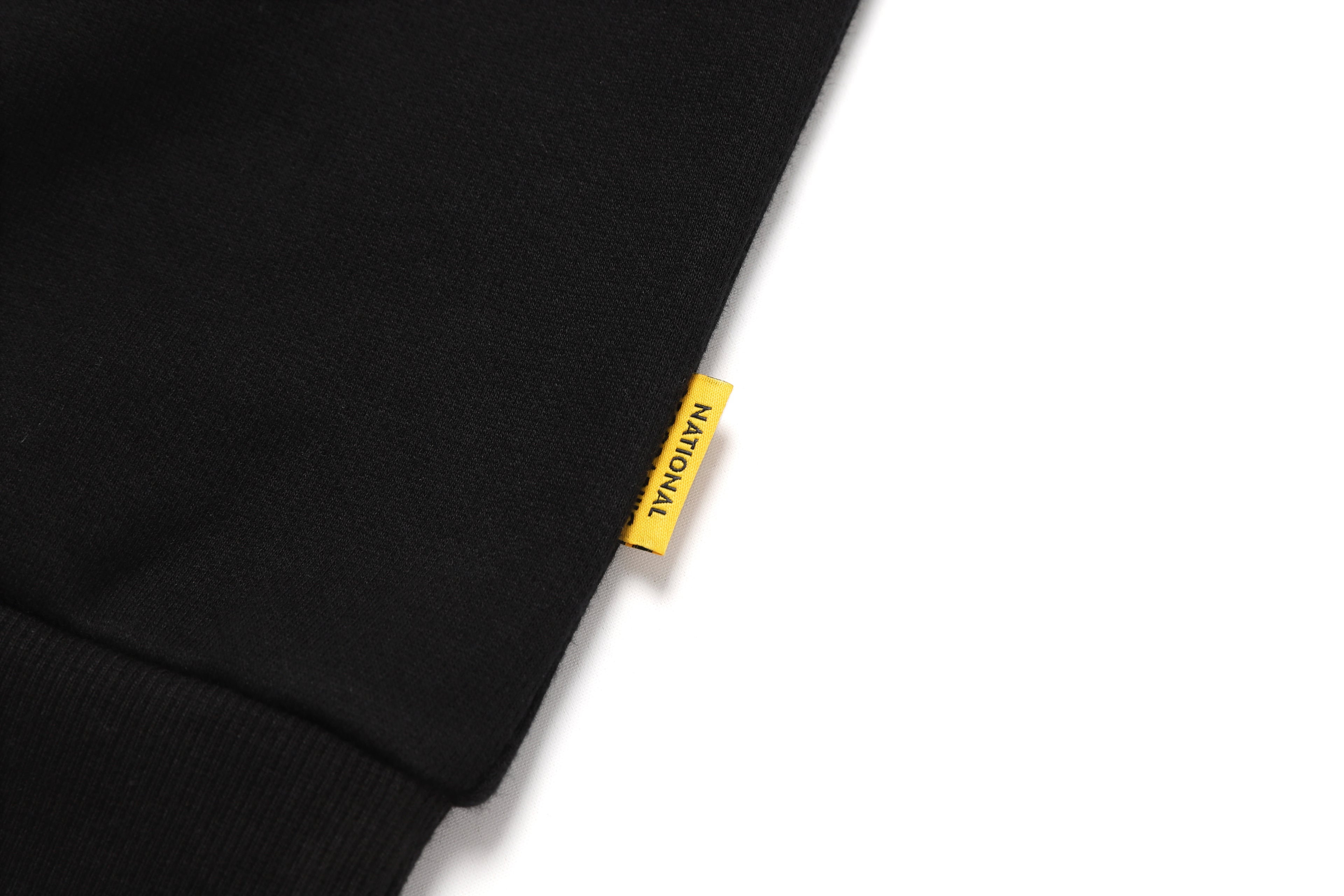 Unisex Leucos Back Side Logo Graphic Sweatshirt-Carbon Black