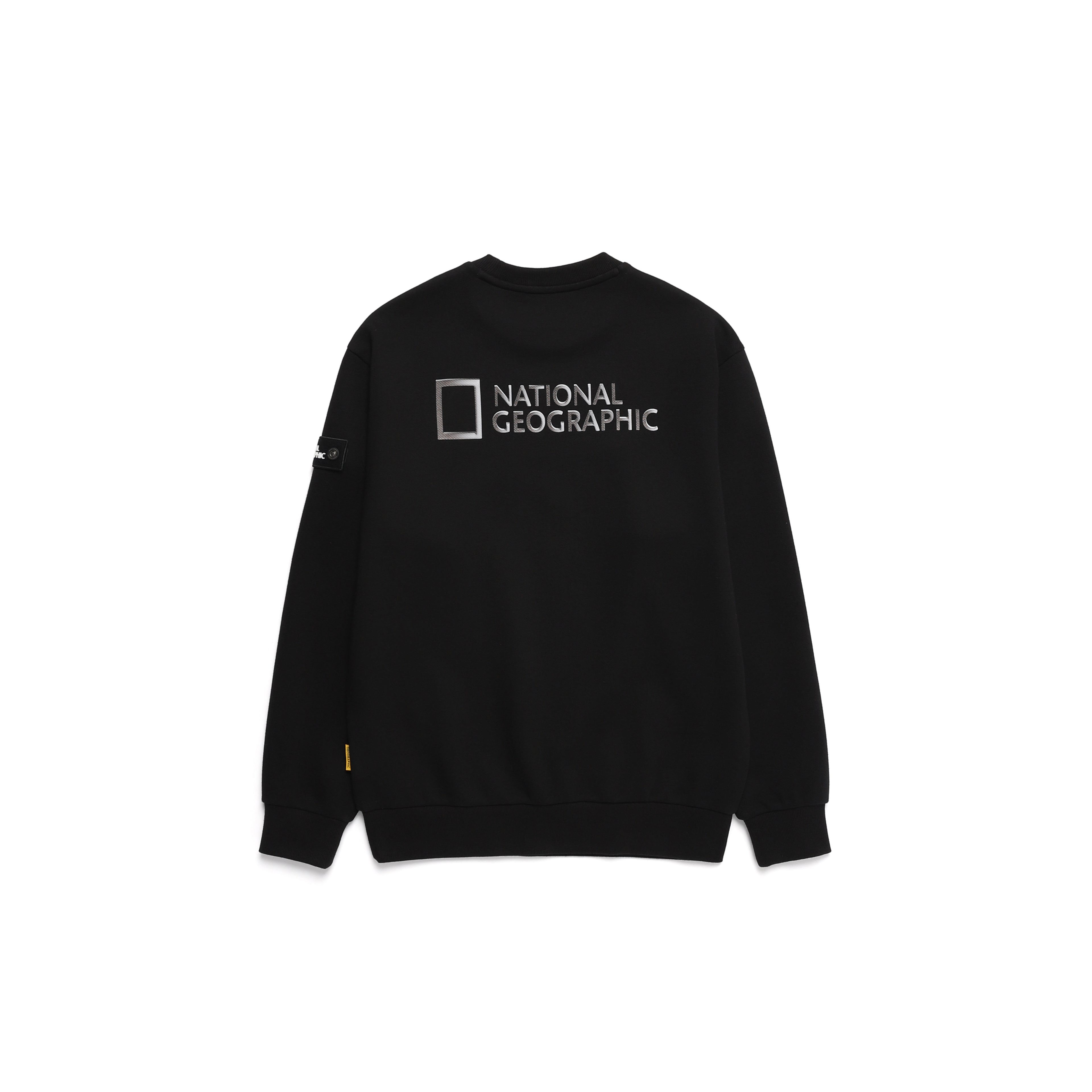 Unisex Leucos Back Side Logo Graphic Sweatshirt-Carbon Black