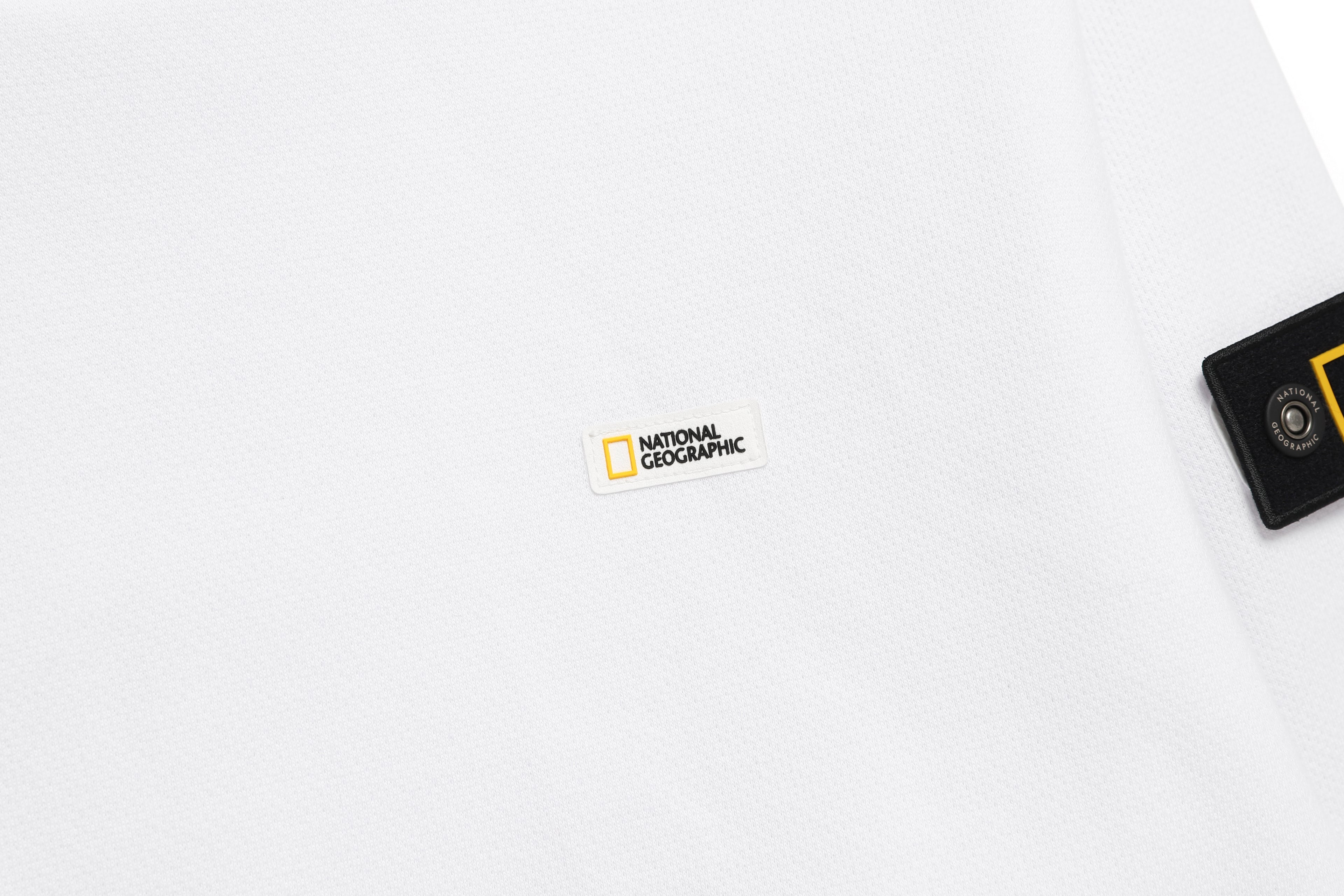 Unisex Leucos Back Side Logo Graphic Sweatshirt- White