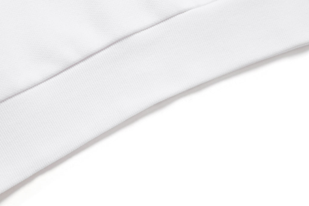 Unisex Leucos Back Side Logo Graphic Sweatshirt- White