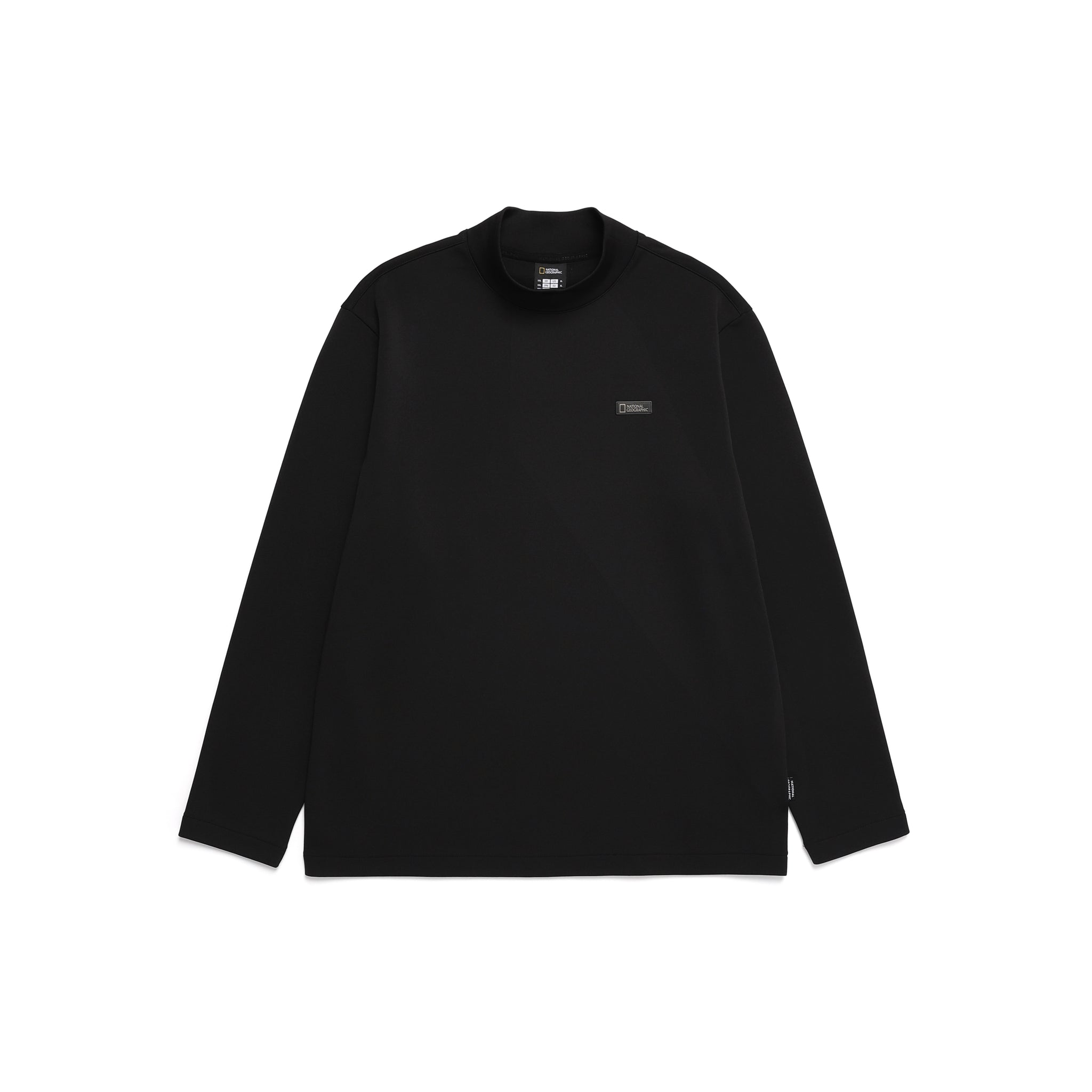MEN'S URBAN CITY MOCK NECK T-SHIRT- CARBON BLACK