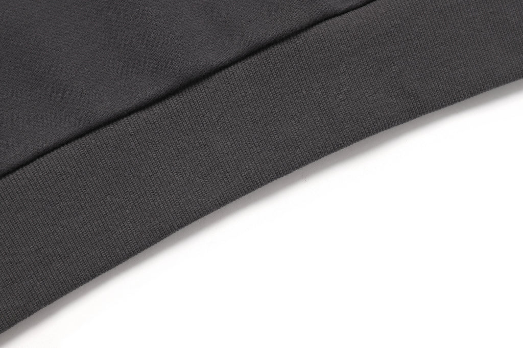 Unisex Leucos Back Side Logo Graphic Sweatshirt- D/Grey