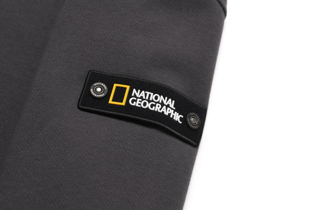 Unisex Leucos Back Side Logo Graphic Sweatshirt- D/Grey