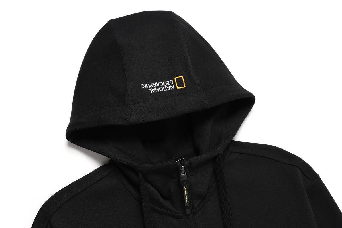Unisex Pintail Zip-Up Hoodie- Carbon Black