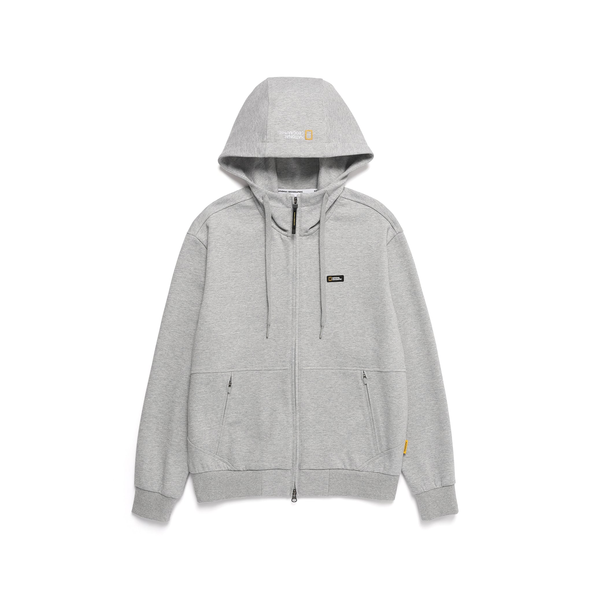 UNISEX PINTAIL ZIP-UP HOODIE- M/GREY