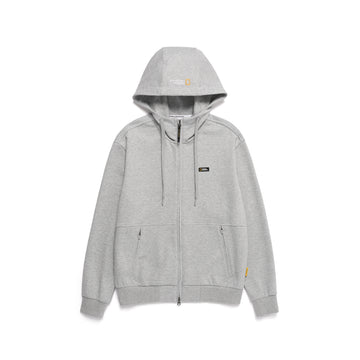 UNISEX PINTAIL ZIP-UP HOODIE- M/GREY