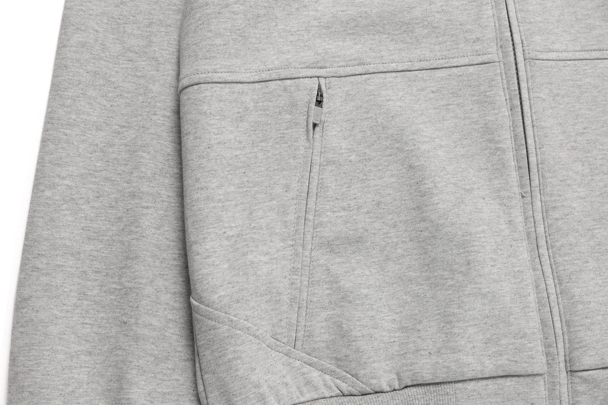 Unisex Pintail Zip-Up Hoodie- M/Grey