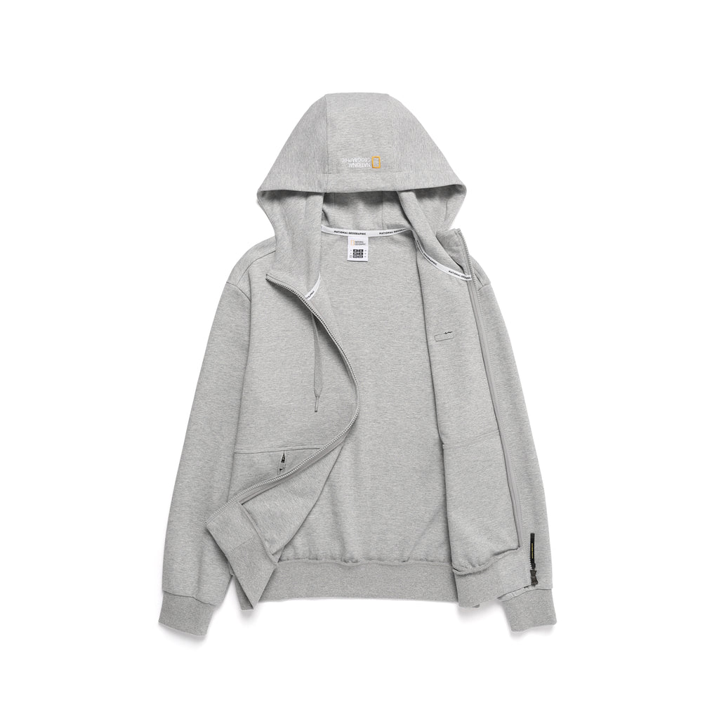 Unisex Pintail Zip-Up Hoodie- M/Grey