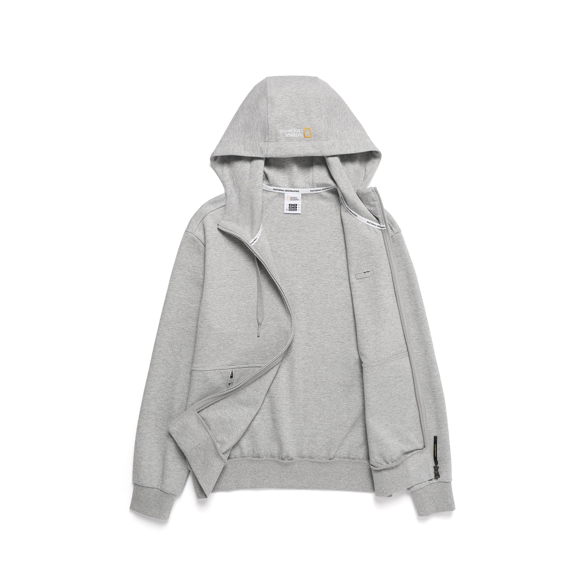 Unisex Pintail Zip-Up Hoodie- M/Grey
