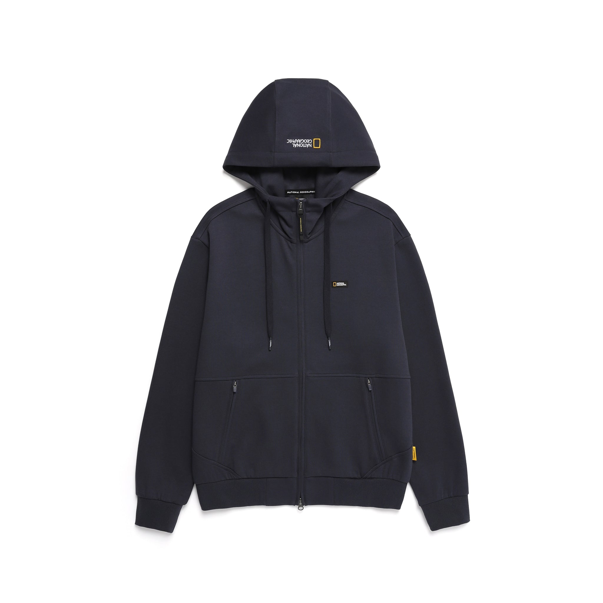 UNISEX PINTAIL ZIP-UP HOODIE- NAVY BLUE