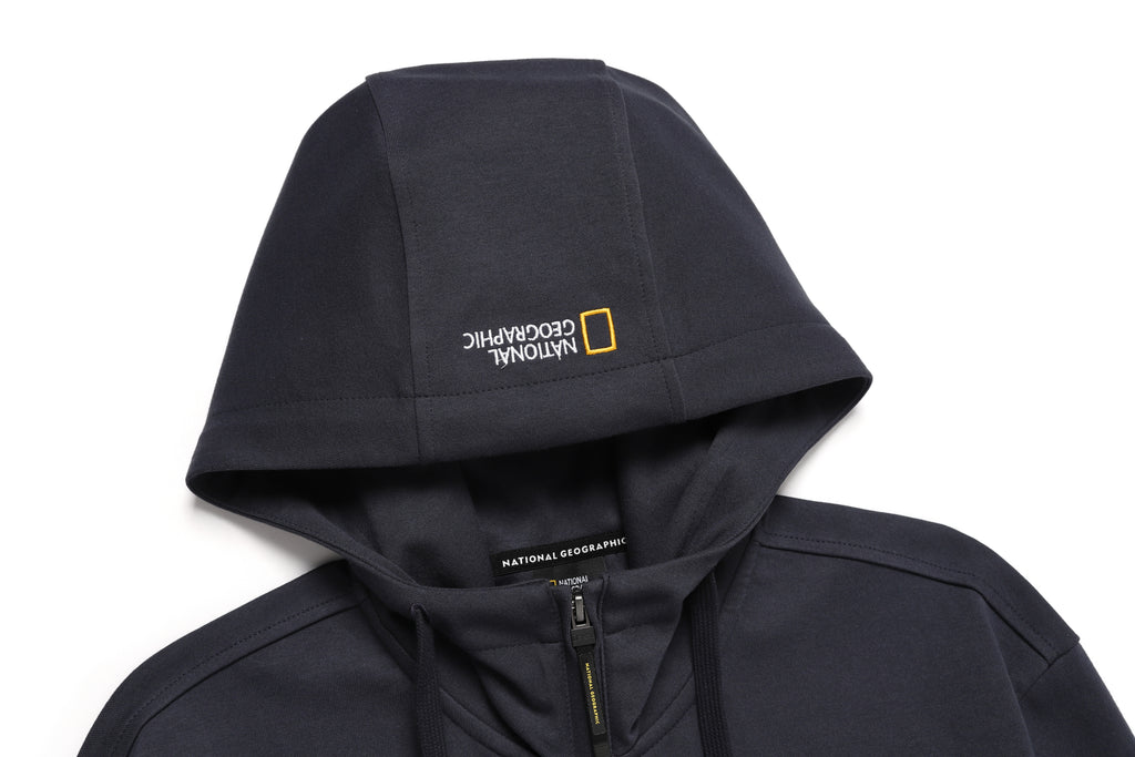 Unisex Pintail Zip-Up Hoodie- Navy Blue
