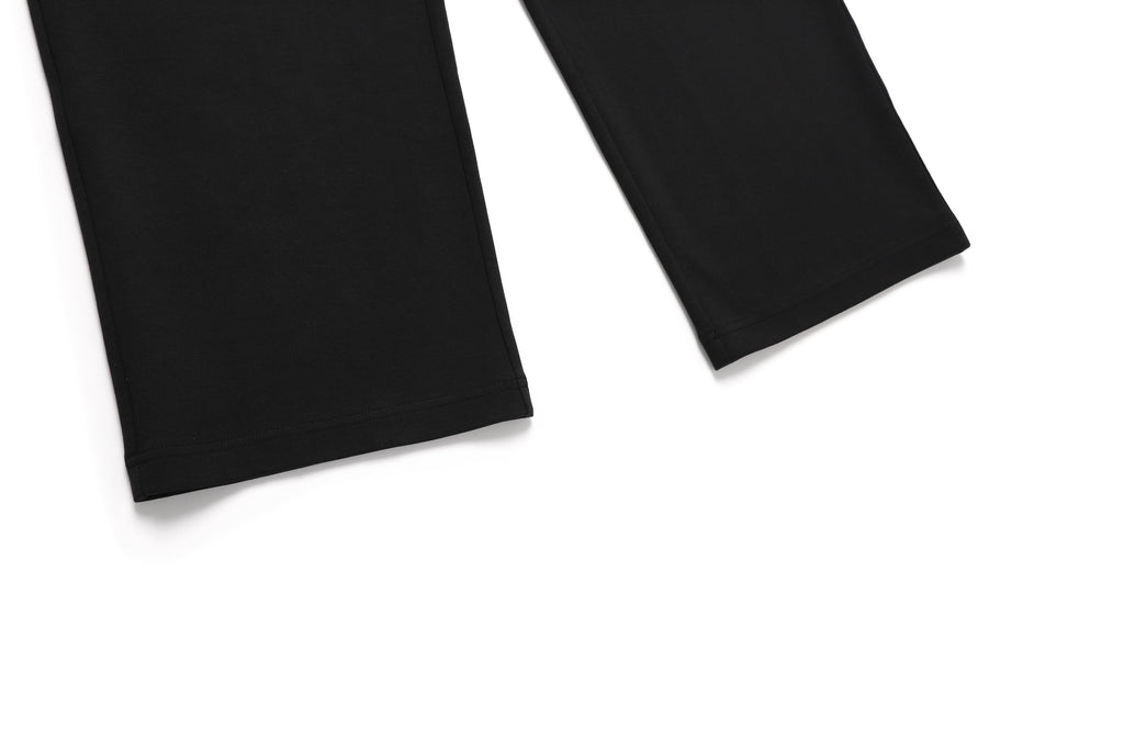 Unisex Pintail Straight Sweatpants-Carbon Black