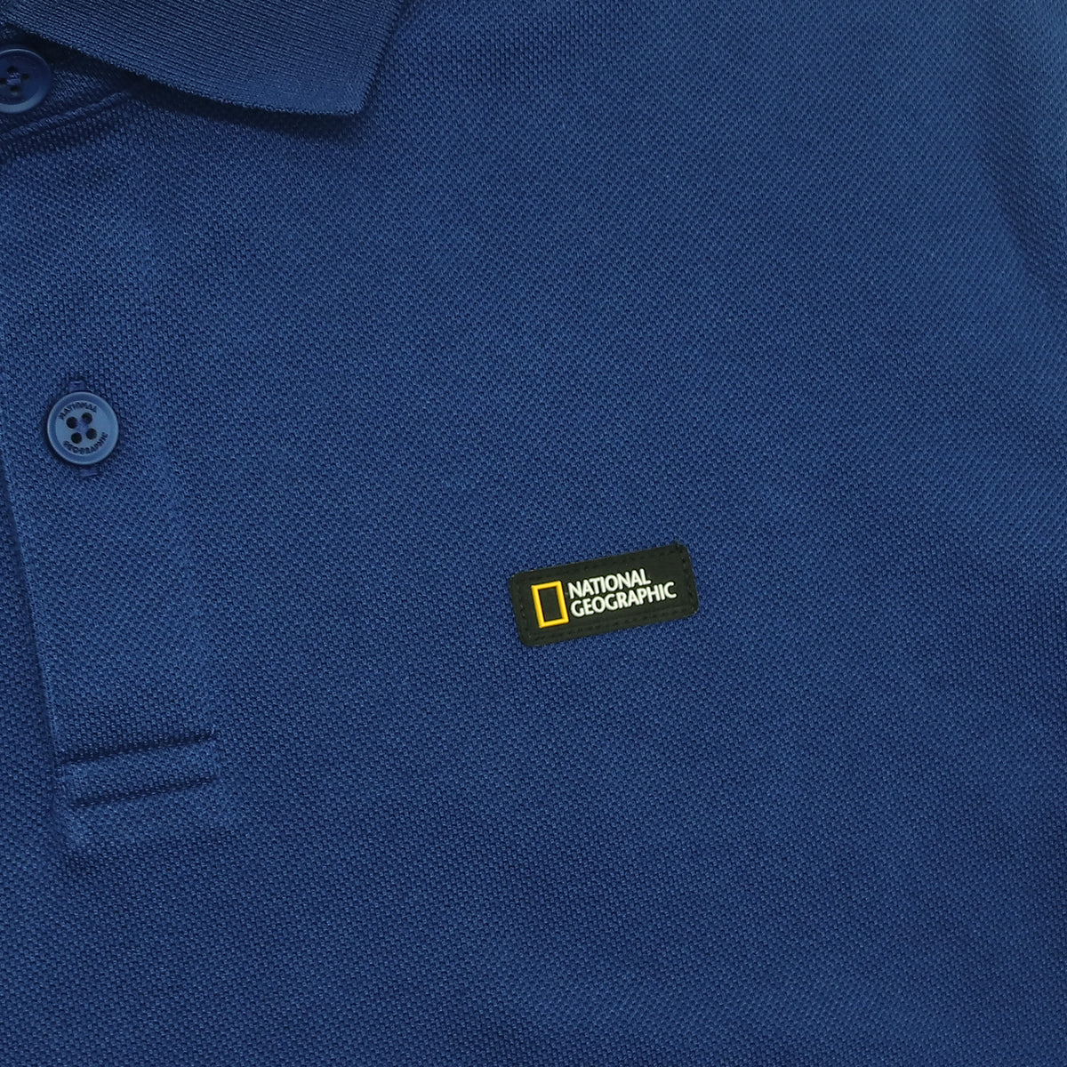 Unisex Pique Poloshirt W/ Small Logo- D/ Blue