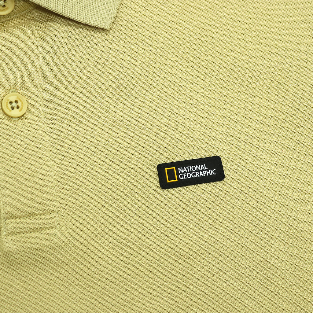 Unisex Pique Poloshirt W/ Small Logo- Olive Green