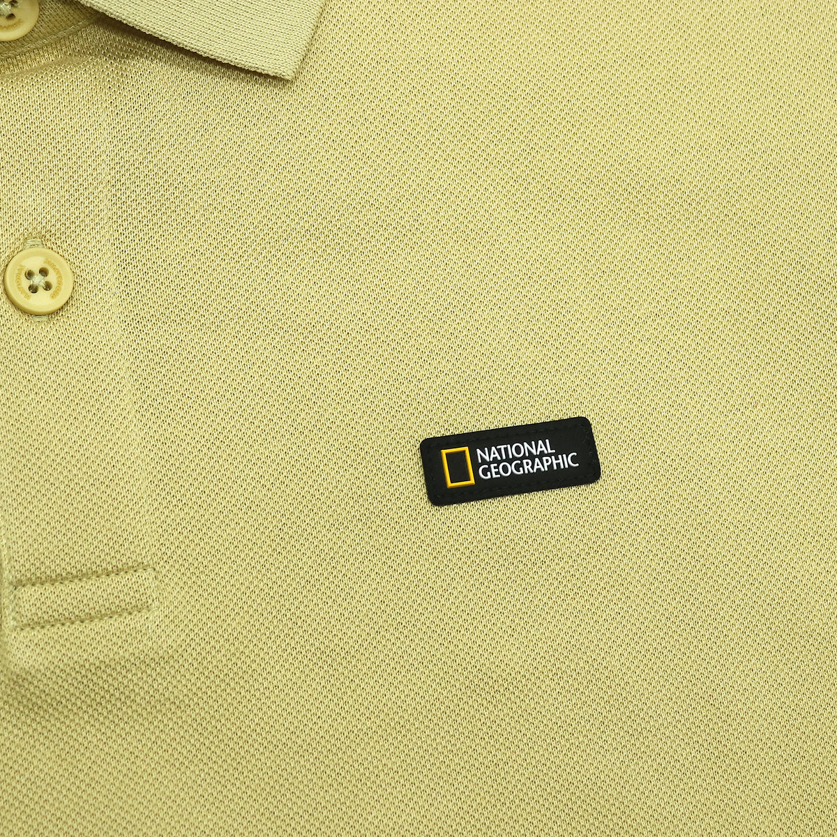 Unisex Pique Poloshirt W/ Small Logo- Olive Green