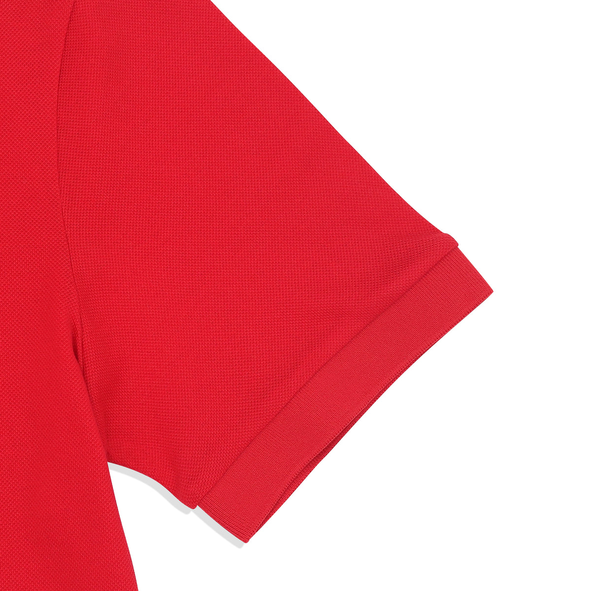 Unisex Pique Poloshirt W/ Small Logo- Aurora Red