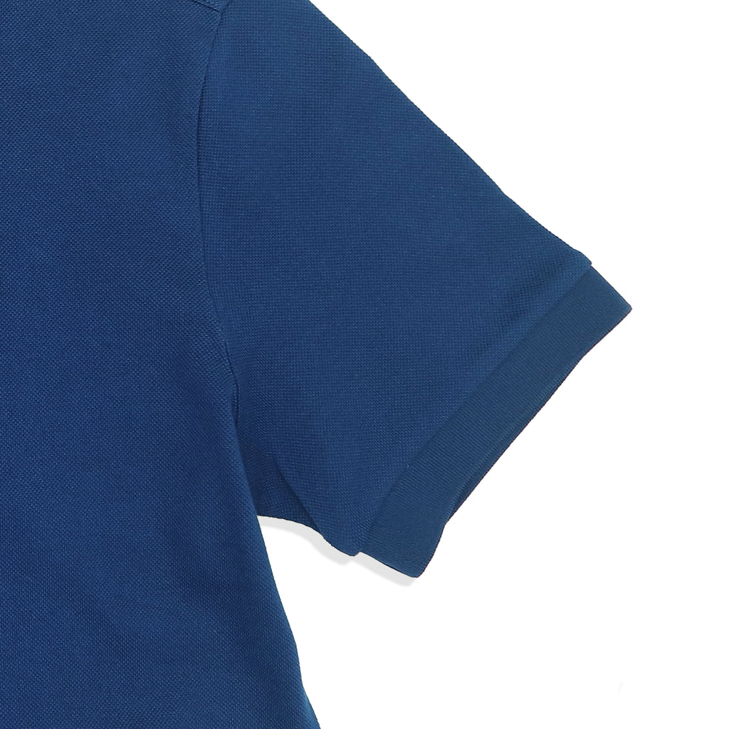 Unisex Pique Poloshirt W/ Small Logo- D/ Blue