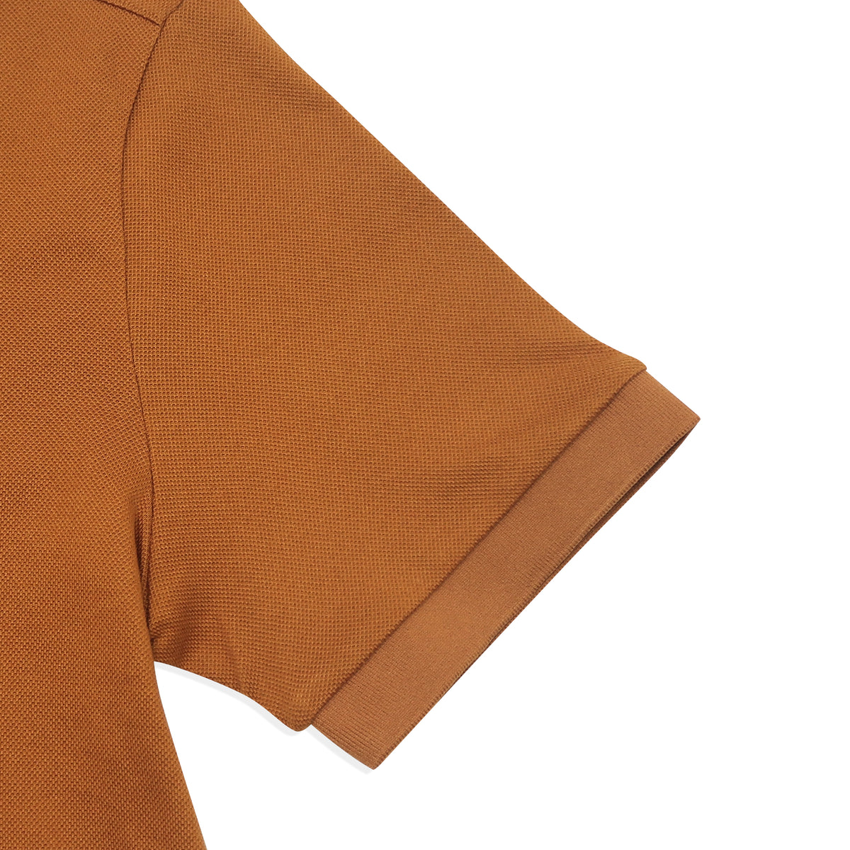 Unisex Pique Poloshirt W/ Small Logo- Camel
