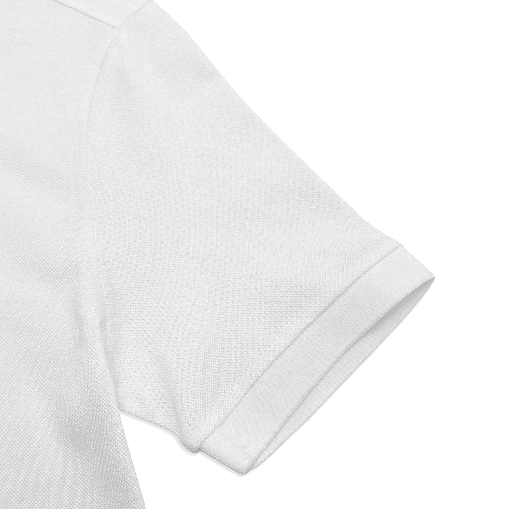 Unisex Pique Poloshirt W/ Small Logo- White