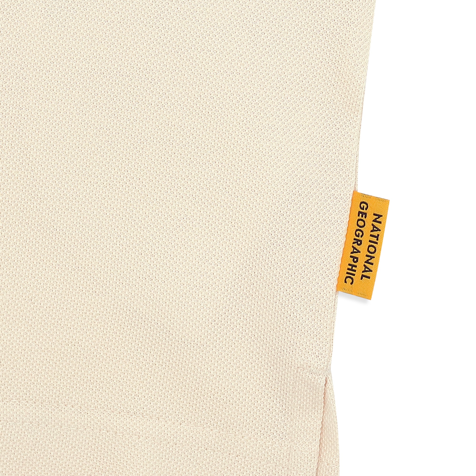 Unisex Pique Poloshirt W/ Small Logo- Crystal Beige