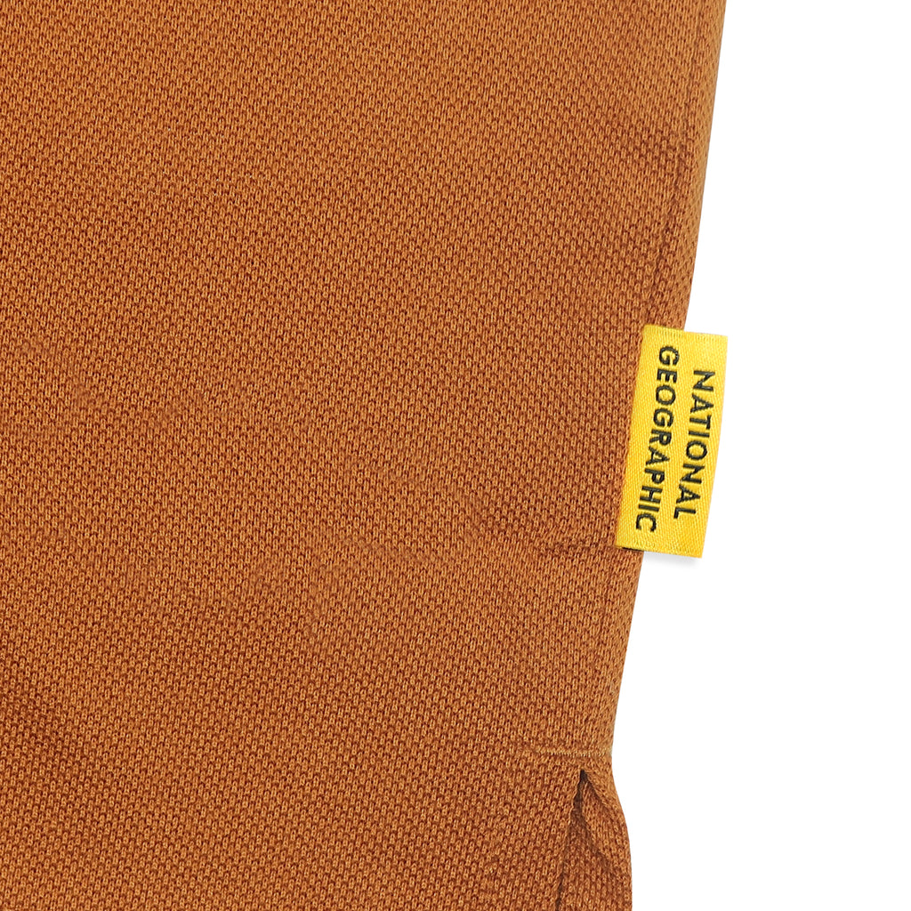 Unisex Pique Poloshirt W/ Small Logo- Camel