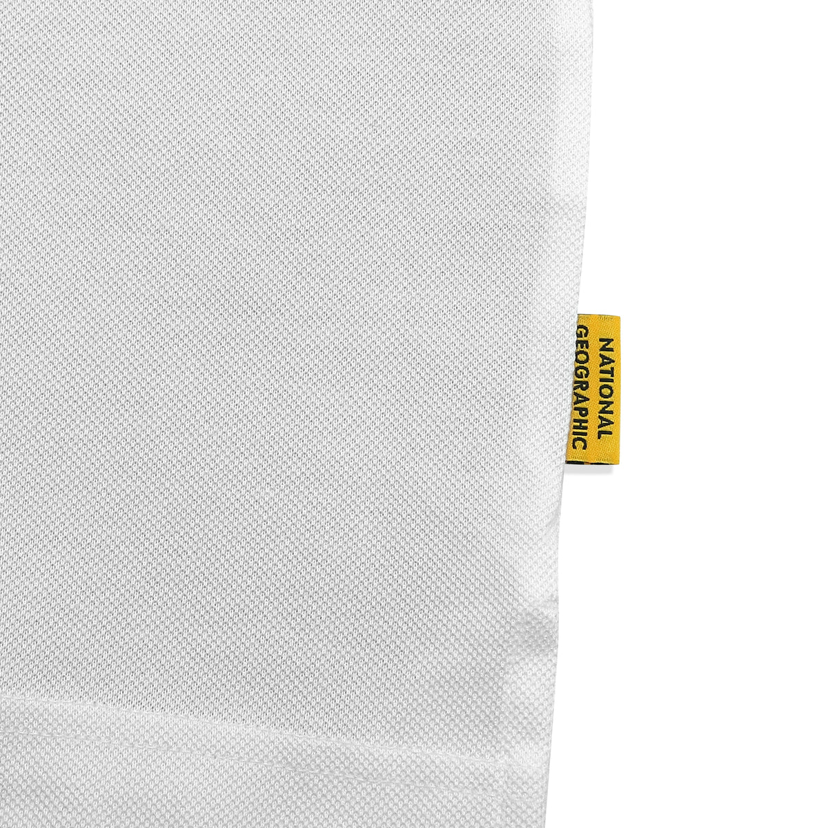 Unisex Pique Poloshirt W/ Small Logo- White
