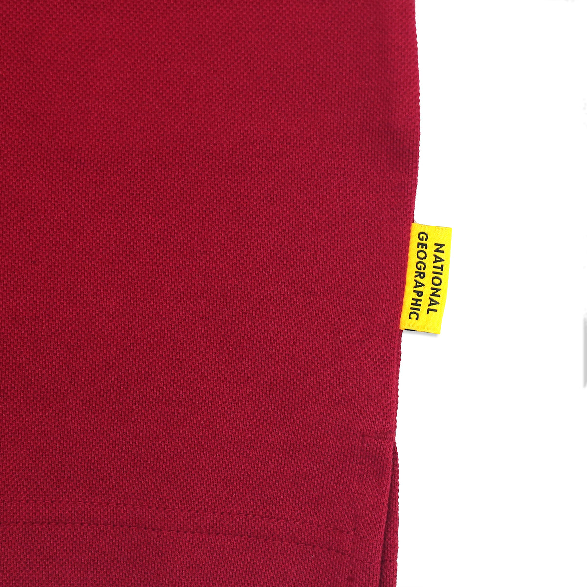 Unisex Pique Poloshirt W/ Small Logo- Burgundy