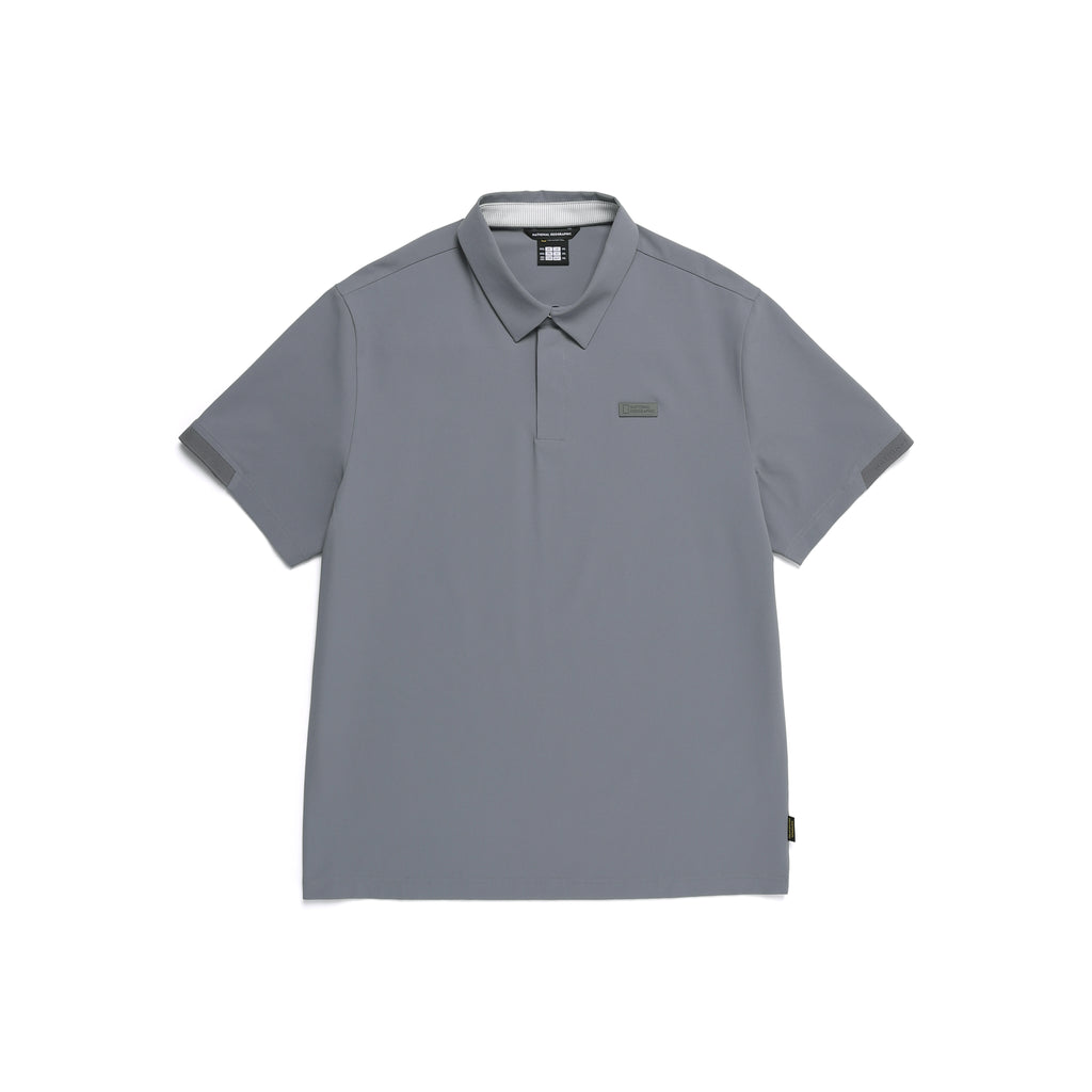 Men'S Urban City Functional Semi-Over Fit Collar T-Shirt- Iron Grey