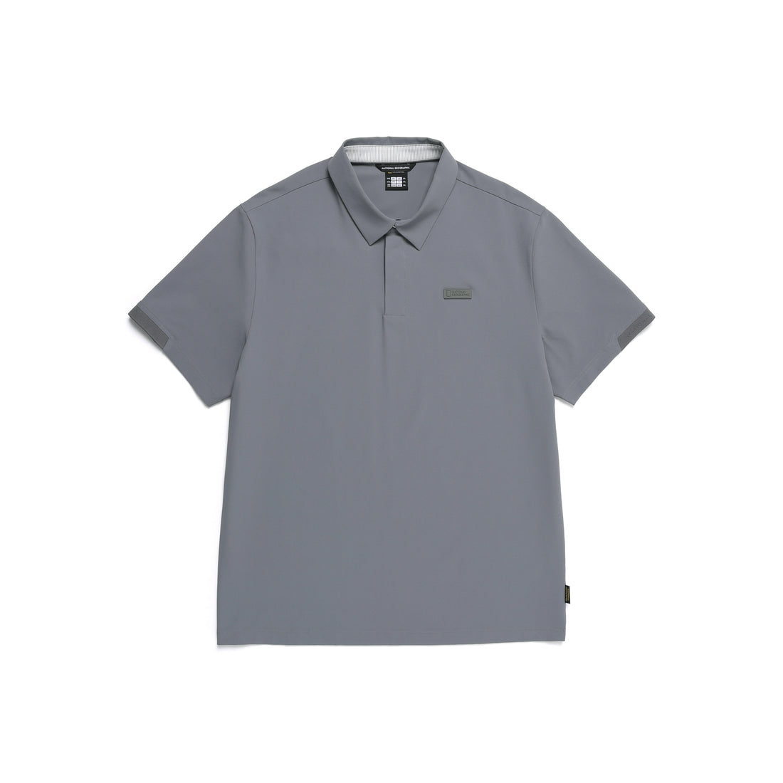 MEN'S URBAN CITY FUNCTIONAL SEMI-OVER FIT COLLAR T-SHIRT- IRON GREY