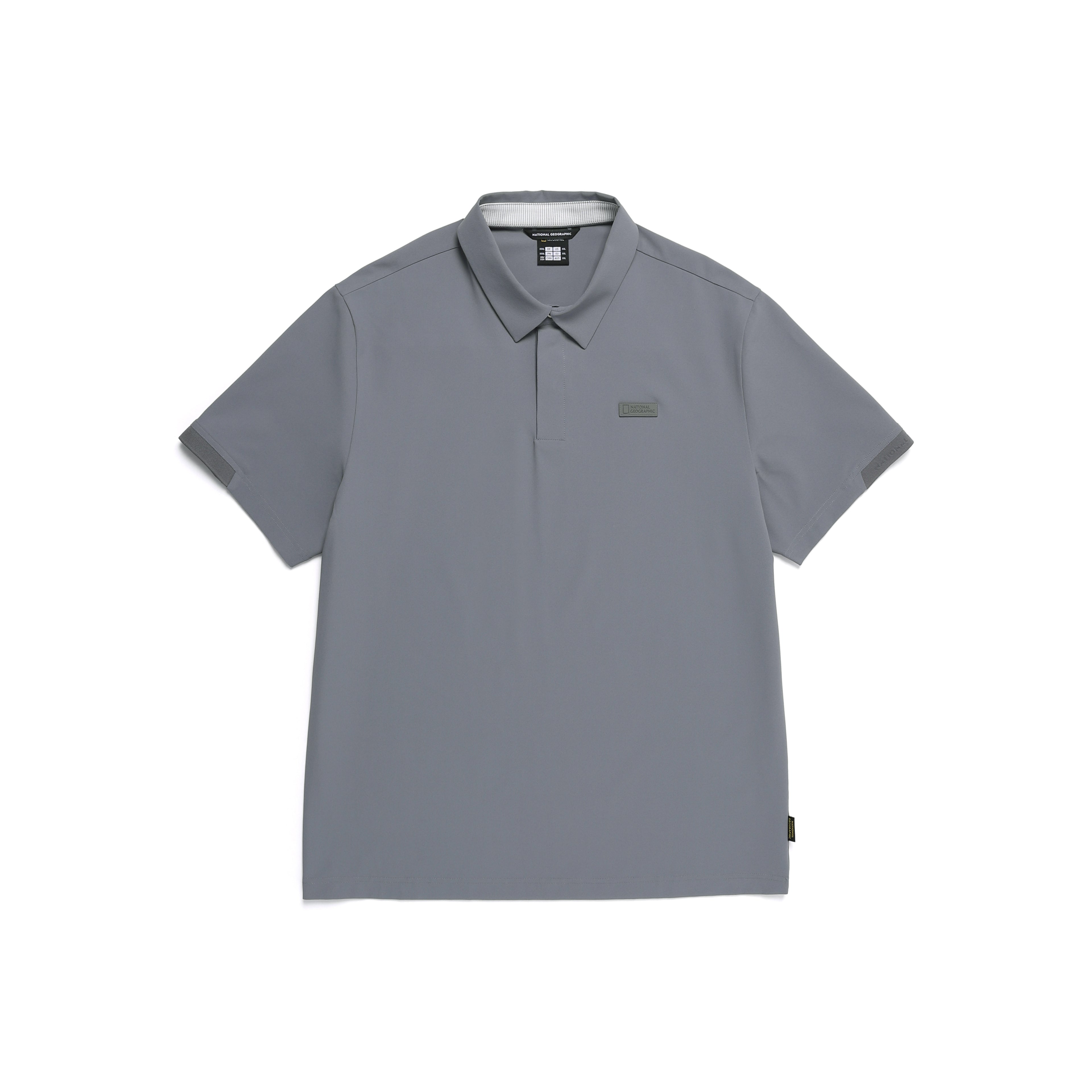 Men'S Urban City Functional Semi-Over Fit Collar T-Shirt- Iron Grey