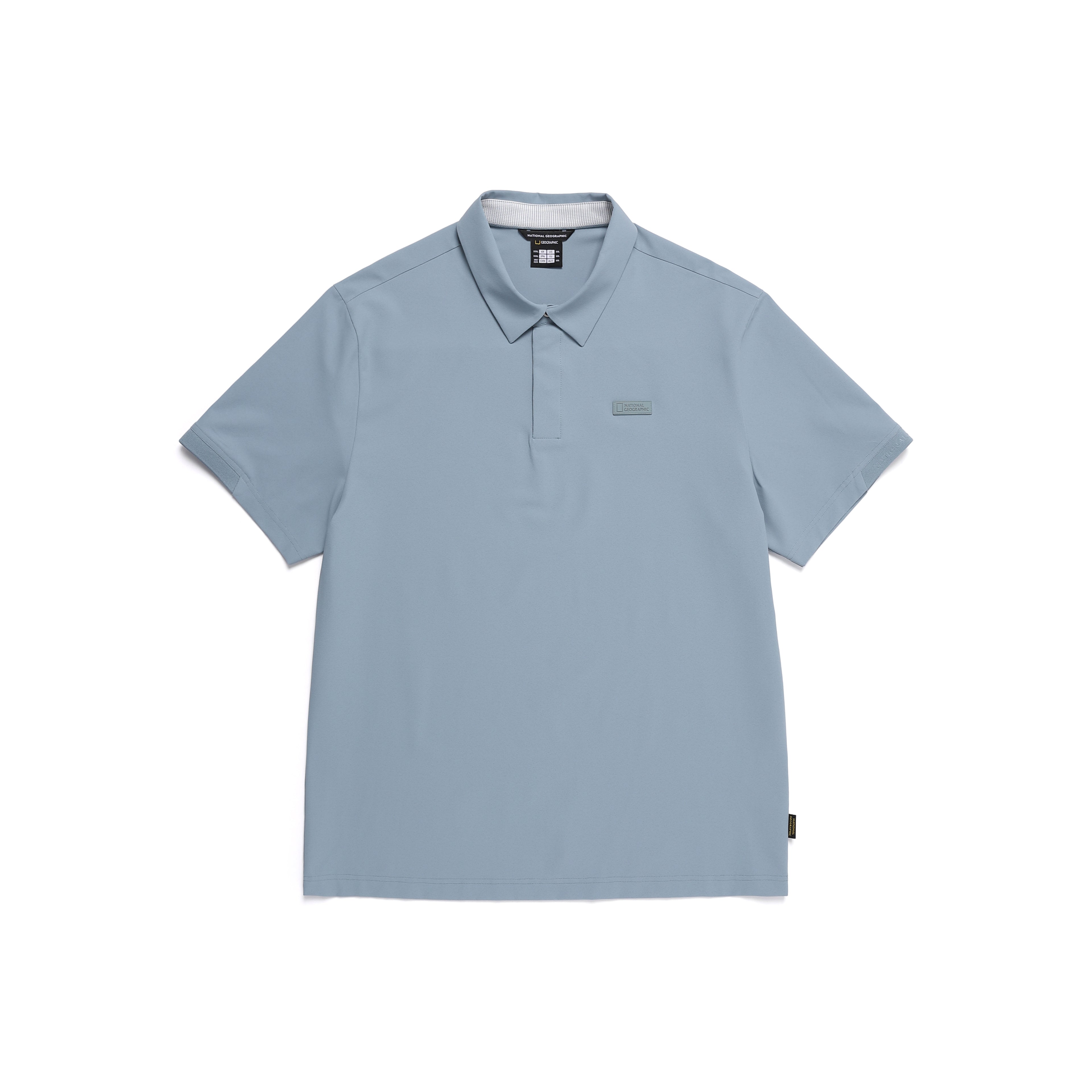 Men'S Urban City Functional Semi-Over Fit Collar T-Shirt- Steel Blue