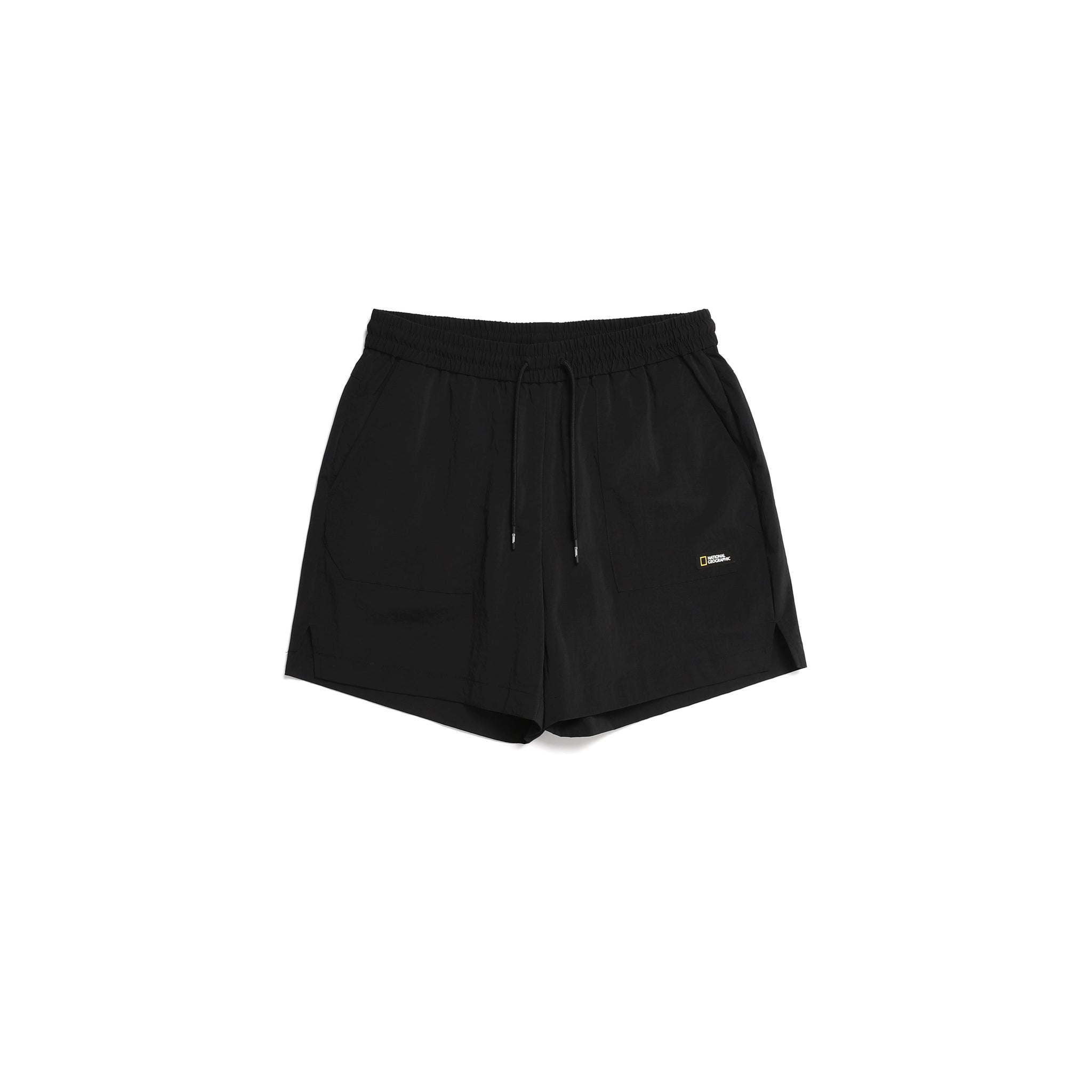 SHORTS W/ LOGO- CARBON BLACK