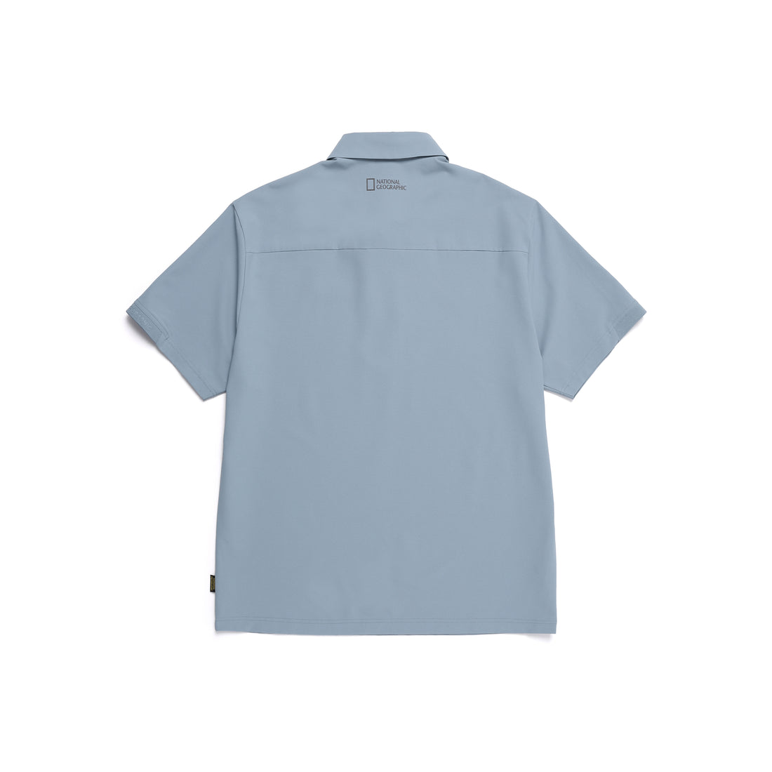 MEN'S URBAN CITY FUNCTIONAL SEMI-OVER FIT COLLAR T-SHIRT- STEEL BLUE