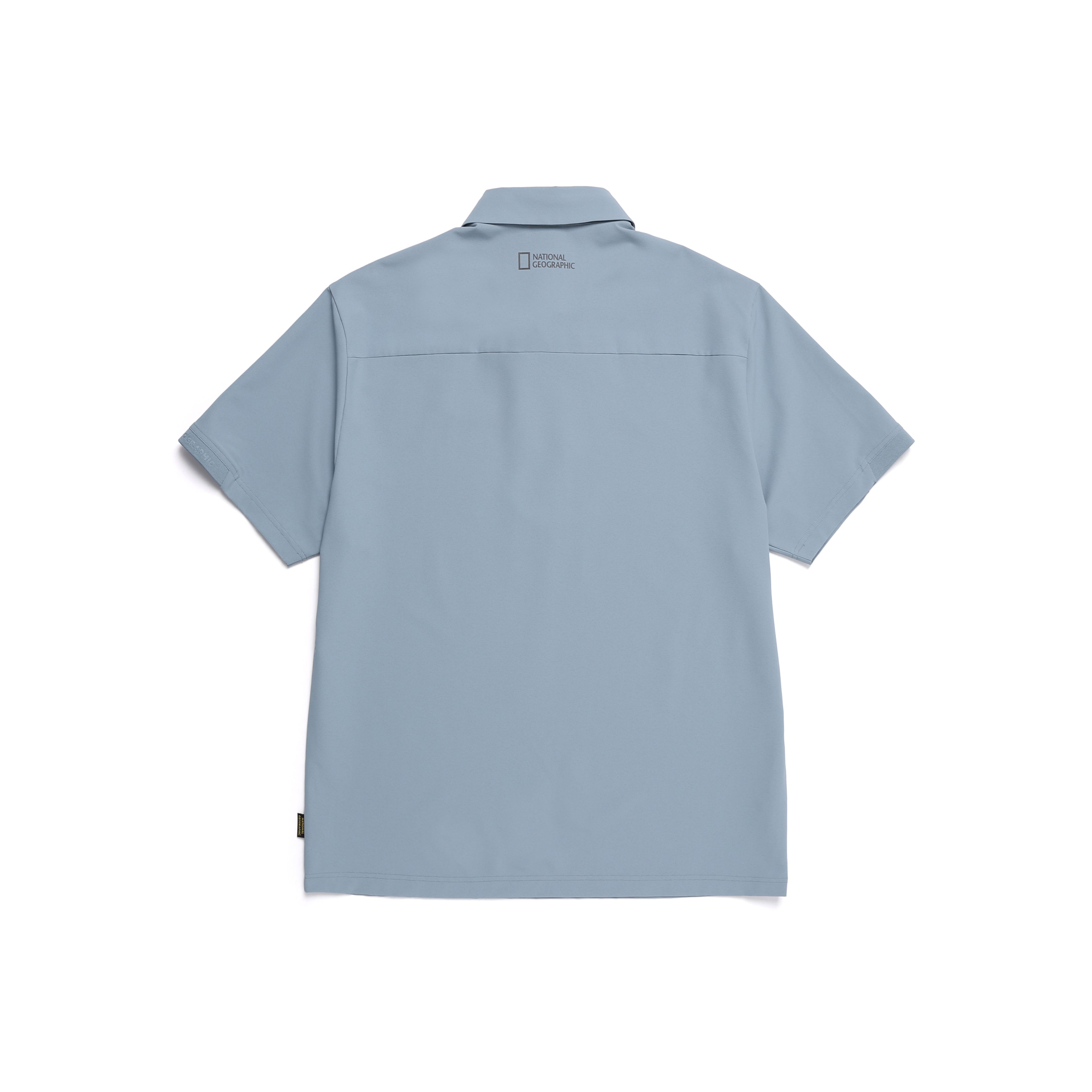 Men'S Urban City Functional Semi-Over Fit Collar T-Shirt- Steel Blue