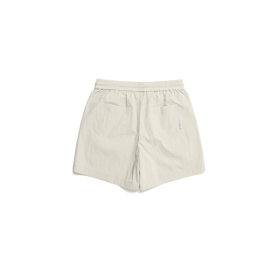 SHORTS W/ LOGO- MOURNING BEIGE